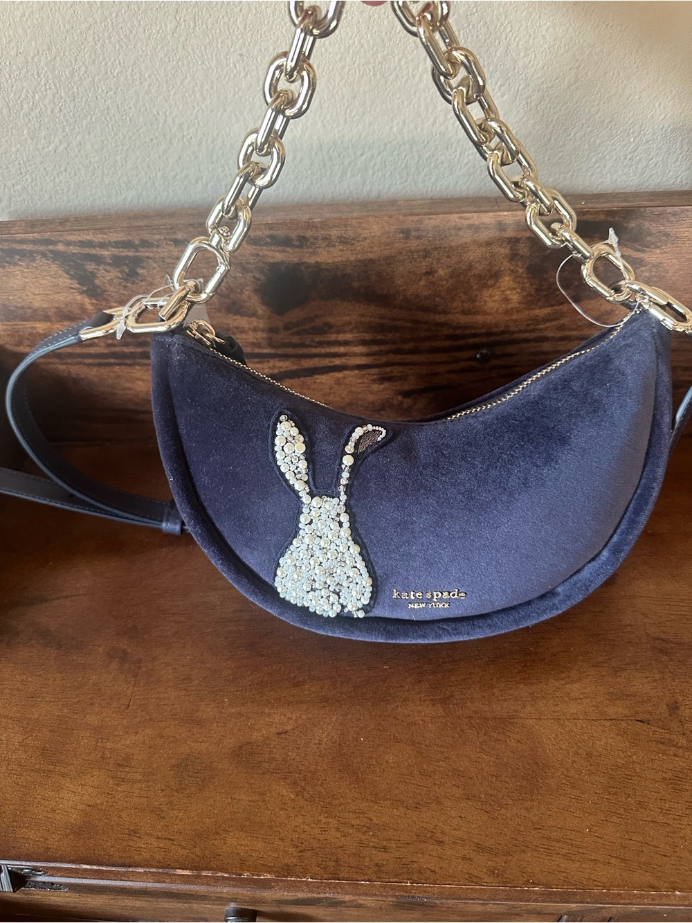 Kate Spade NWT $248 MSRP Smile Bunny Crossbody Bag